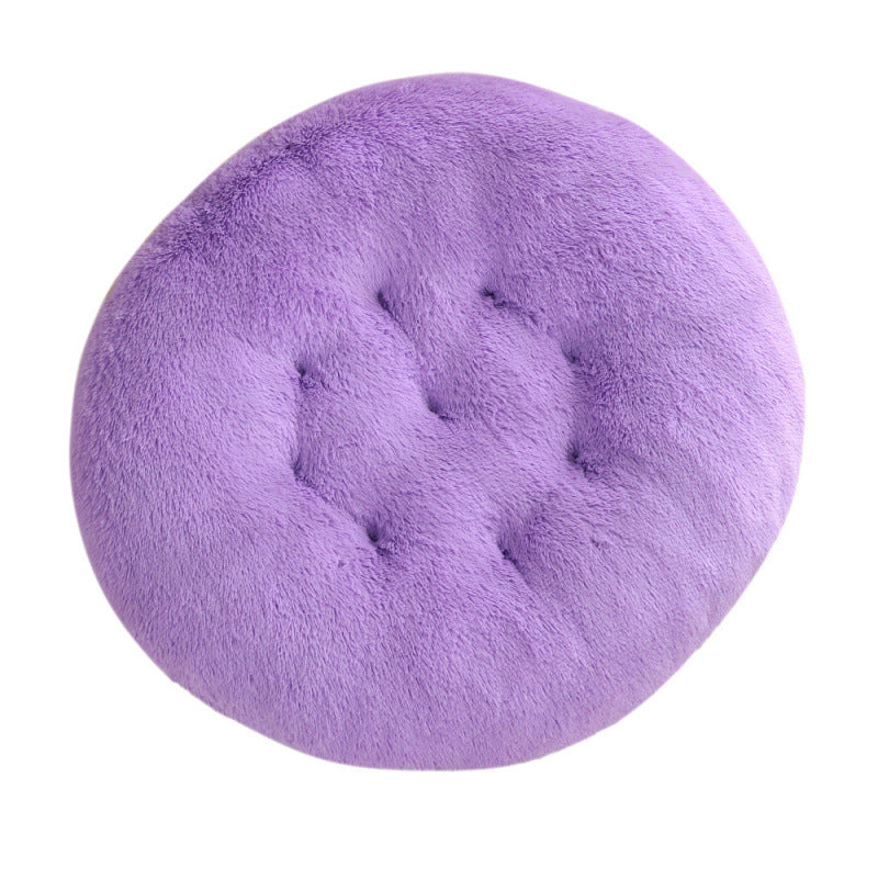KFX-4406077 Plush Round Dog Mat Bed in Various Colors for Cozy Sleep Environment