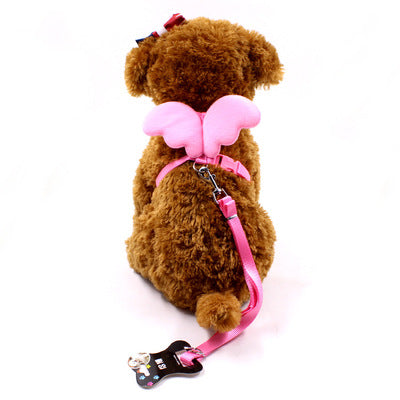 KFX-4406717 Little Angel Wings Dog Leash - Nylon Chest Strap for Small Dogs in Multiple Colors