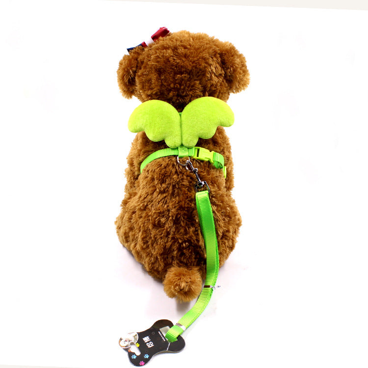 KFX-4406717 Little Angel Wings Dog Leash - Nylon Chest Strap for Small Dogs in Multiple Colors