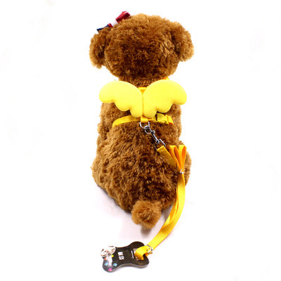 KFX-4406717 Little Angel Wings Dog Leash - Nylon Chest Strap for Small Dogs in Multiple Colors