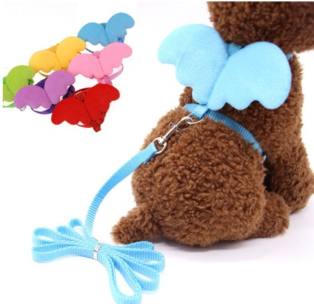 KFX-4406717 Little Angel Wings Dog Leash - Nylon Chest Strap for Small Dogs in Multiple Colors