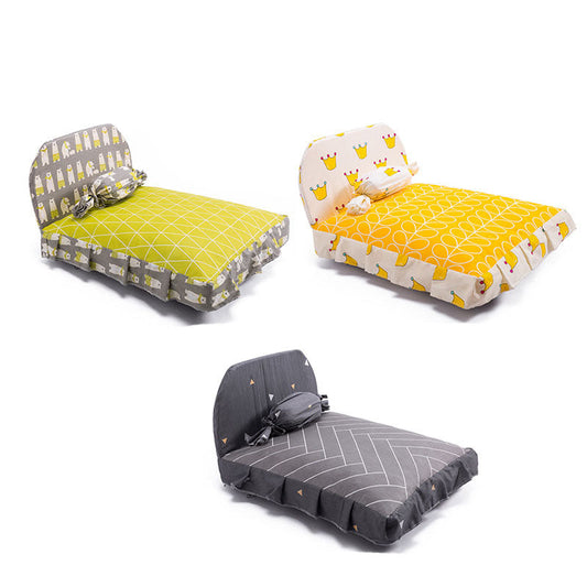KFX-4407485 Cozy Pet House Dog Bed with Candy Shape Pillow - Removable Washable Cotton Cloth