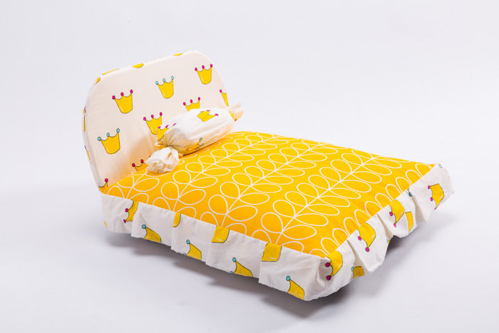 KFX-4407485 Cozy Pet House Dog Bed with Candy Shape Pillow - Removable Washable Cotton Cloth