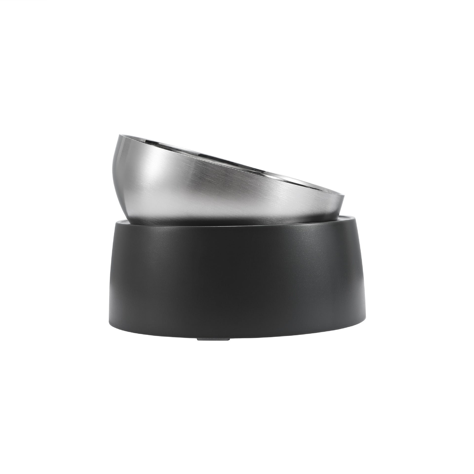 KFX-4407613 Pet Neck Protection Anti-Tumble Bowl for Cats and Dogs - ABS Stainless Steel Design, Single or Double Bowl