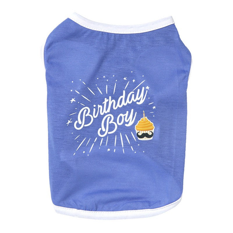 KFX-4407997 Lightweight Cotton Teddy Pet Pullover for Spring and Summer - Short Sleeve