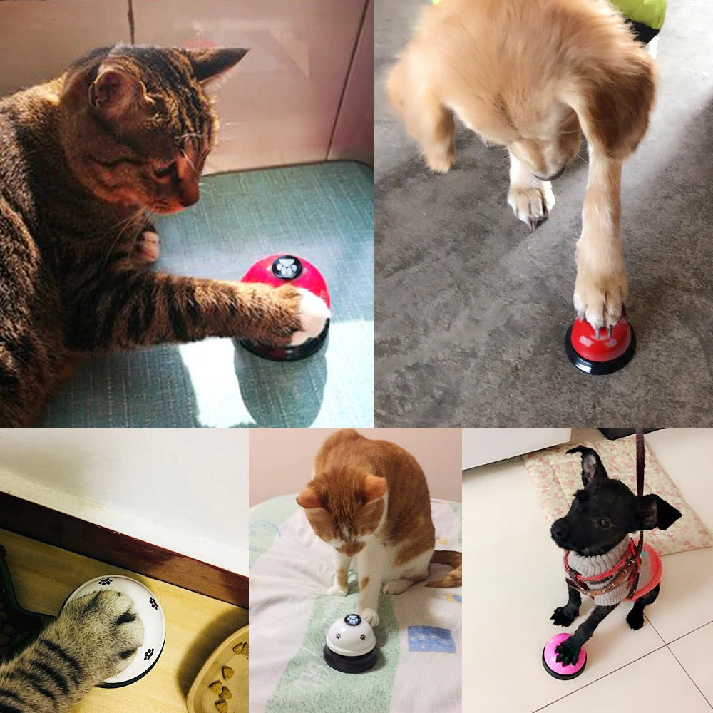 KFX-4408893 Interactive Dog Training Bell with Non-Skid Rubber Base for Potty Training and Feeding Reminders, Available in Multiple Colors