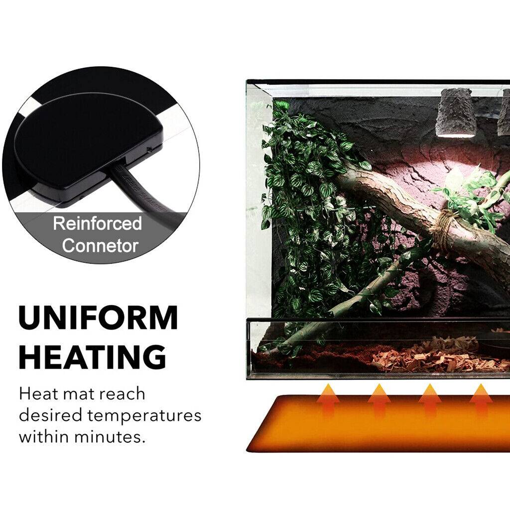 KFX-4411069 Reptile Heat Mat with Thermostat Controller for Optimal Temperature Regulation