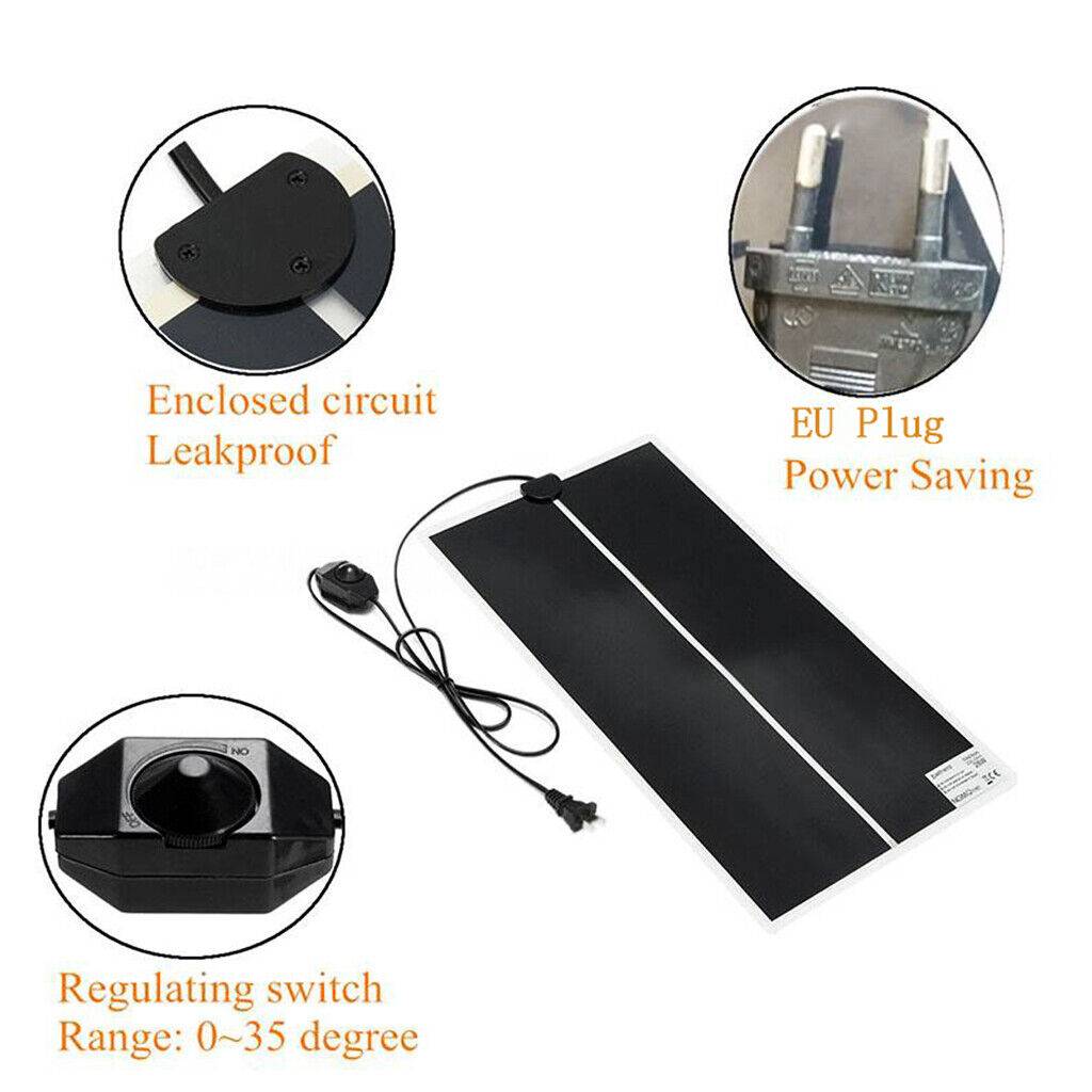 KFX-4411069 Reptile Heat Mat with Thermostat Controller for Optimal Temperature Regulation