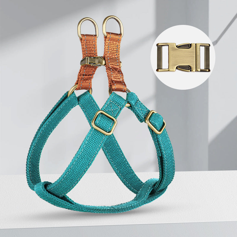 KFX-4412477 Adjustable Anti-Loss Vest Style Dog Leash - Cotton & Nylon, Multiple Colors