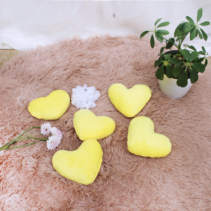 KFX-4414013 Plush Yellow Dog Chew Toy for Biting and Teething Relief