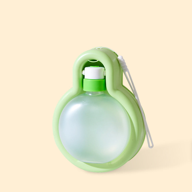 KFX-4414653 Portable Pet Water Bottle with Integrated Bowl for Dogs - Large Capacity Leak-Proof Design
