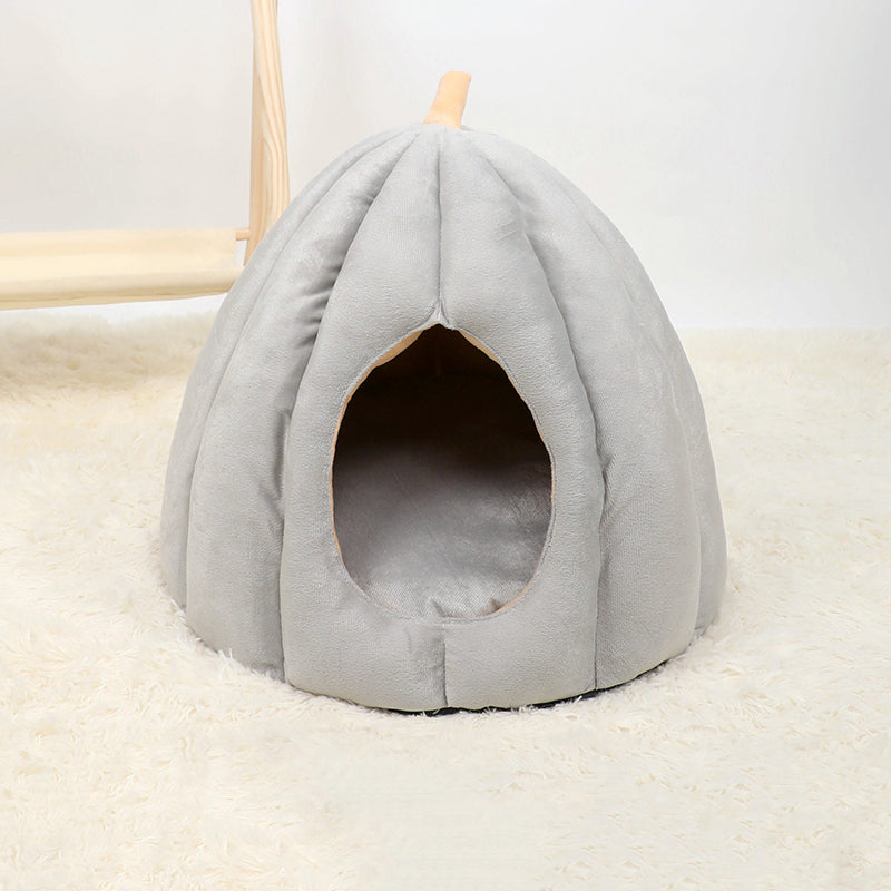 KFX-4415037 Warm Enclosed Pet Mat for Cats and Dogs - Soft Fiber Cotton with High Resilience and Thick Filling
