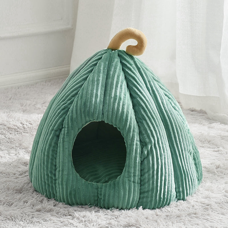 KFX-4415037 Warm Enclosed Pet Mat for Cats and Dogs - Soft Fiber Cotton with High Resilience and Thick Filling