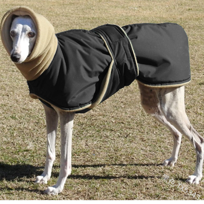 KFX-4417341 Warm Cotton Pet Apparel - Waterproof, Soft, and Comfortable for Autumn/Winter - Available in Red, Black, Green, Sizes S-5XL