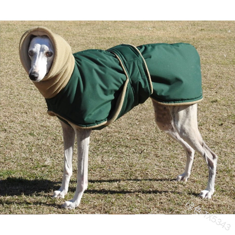 KFX-4417341 Warm Cotton Pet Apparel - Waterproof, Soft, and Comfortable for Autumn/Winter - Available in Red, Black, Green, Sizes S-5XL
