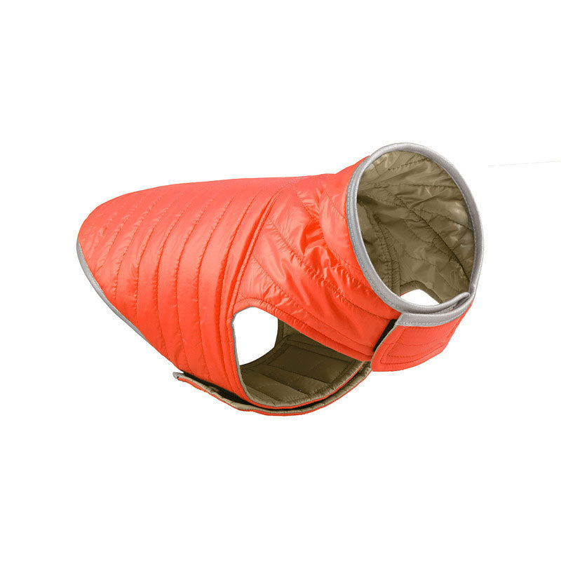 KFX-4417597 Double-Sided Cotton Coat for Dogs - Light Down Vest in Red, Orange, Pink, and Blue