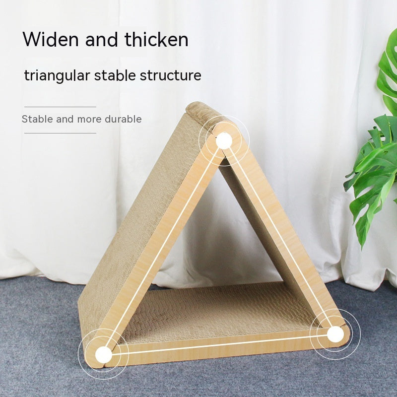 KFX-4419133 Geometric Triangle Cat Scratch Board - Corrugated Paper, 45x23x40cm