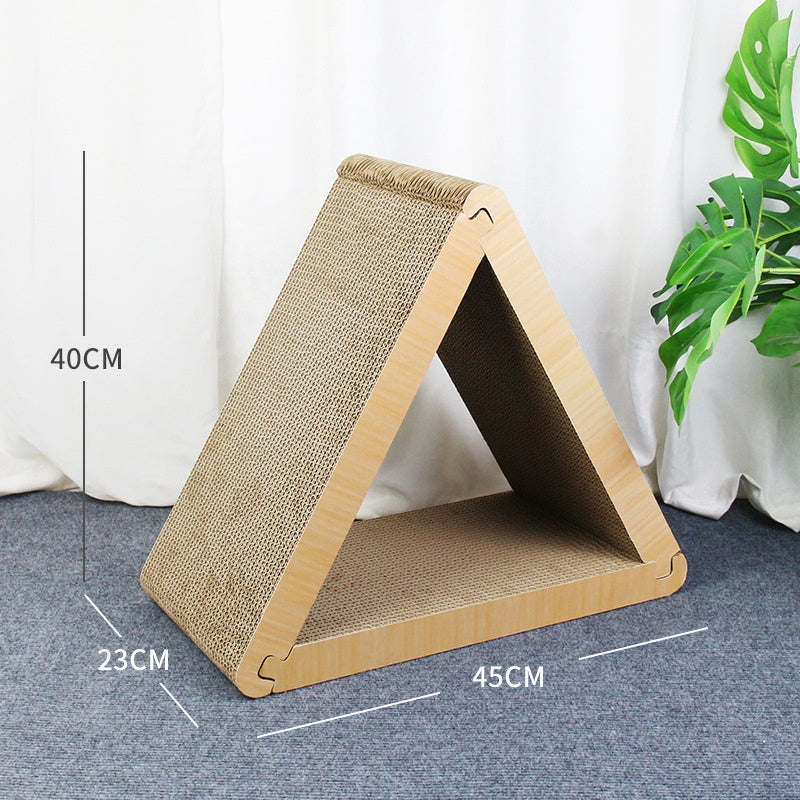 KFX-4419133 Geometric Triangle Cat Scratch Board - Corrugated Paper, 45x23x40cm