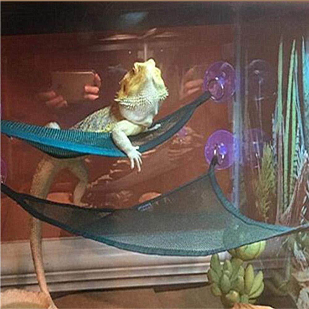 KFX-4420541 Reptile Hammock for Lizards and Snakes - Versatile Sucker Design, Set of 2