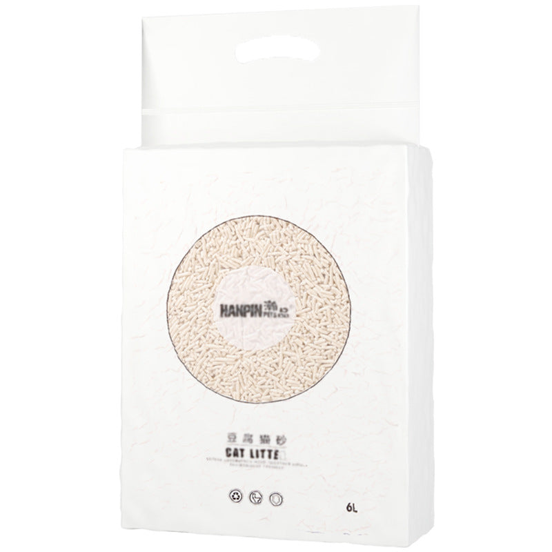 KFX-4424893 Tofu Cat Litter - Biodegradable 6L Natural Absorbent Solution for All Cat Breeds