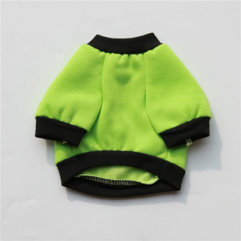 KFX-4425277 Cozy Fleece T-Shirt for Small Dogs - Go Away Teddy Design