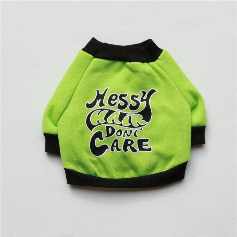 KFX-4425277 Cozy Fleece T-Shirt for Small Dogs - Go Away Teddy Design