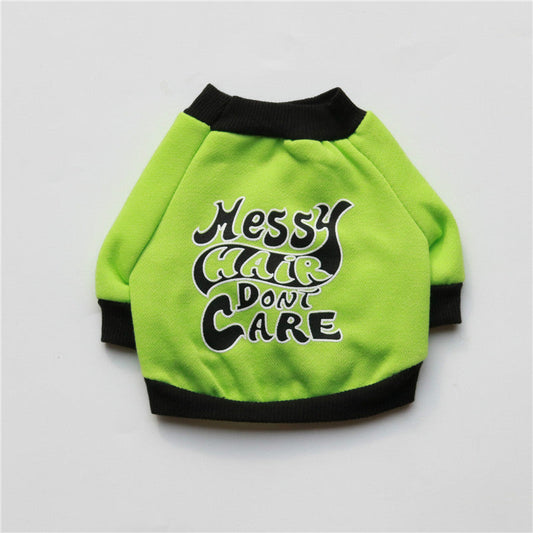 KFX-4425277 Cozy Fleece T-Shirt for Small Dogs - Go Away Teddy Design