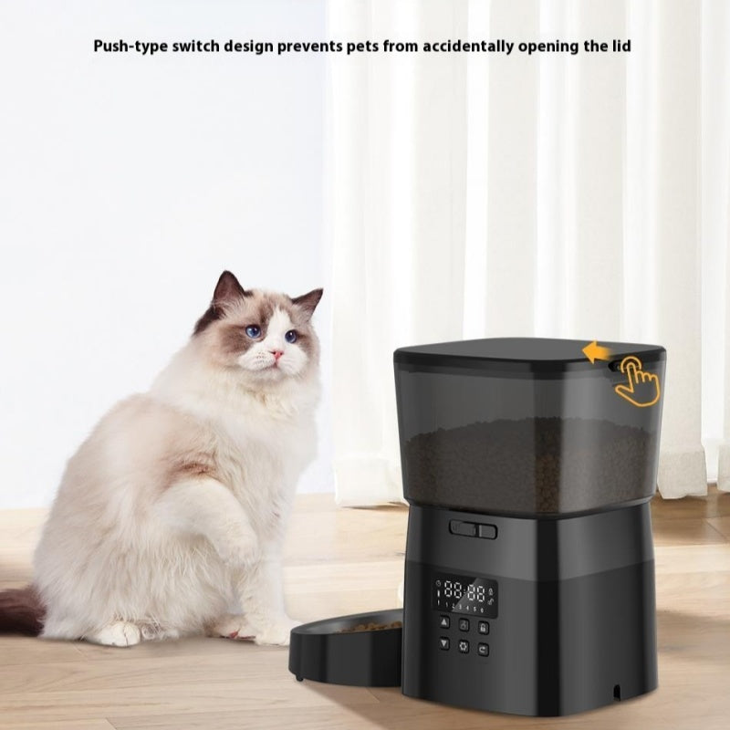 KFX-4429501 Automatic Pet Feeder with 2L Capacity and Stainless Steel Bowl