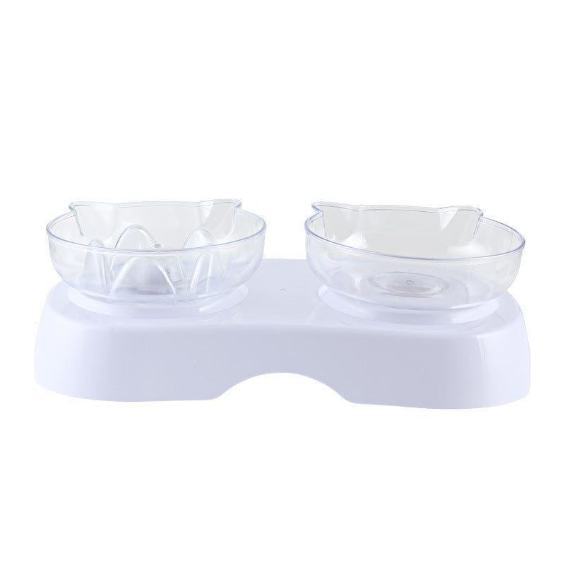 KFX-4430653 Cervical Spine Support Double Cat Bowl with Oblique Mouth Design
