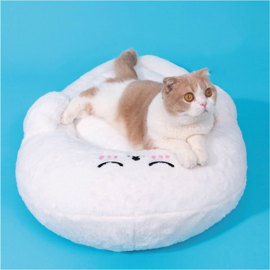 KFX-4430909 Cozy Removable Pet Nest Mat with Raised Rim for Secure Sleeping