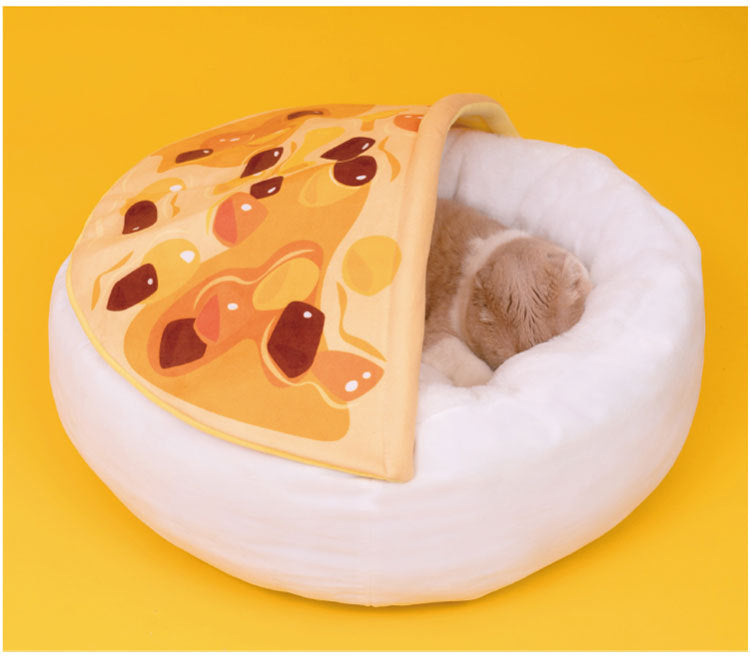 KFX-4430909 Cozy Removable Pet Nest Mat with Raised Rim for Secure Sleeping