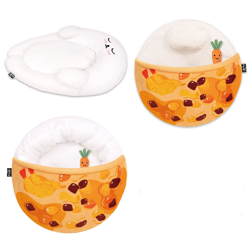 KFX-4430909 Cozy Removable Pet Nest Mat with Raised Rim for Secure Sleeping