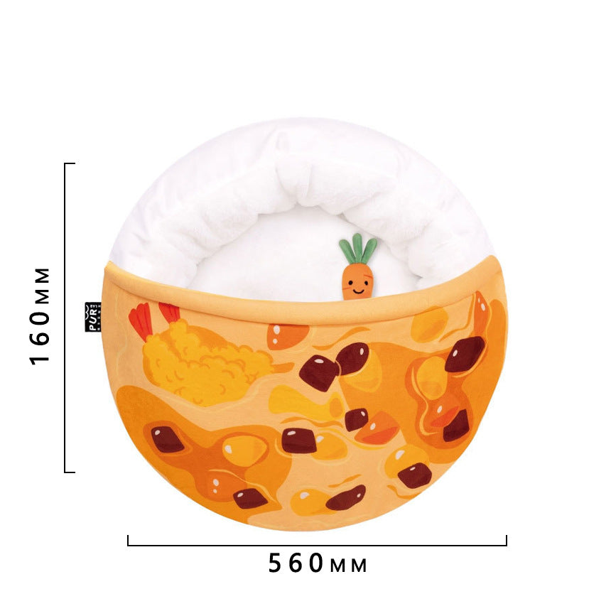 KFX-4430909 Cozy Removable Pet Nest Mat with Raised Rim for Secure Sleeping