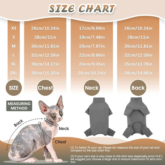 KFX-4431933 Soft Warm Turtleneck Sweater for Hairless Cats and Puppies - Comfortable Winter Pajamas with Sleeves