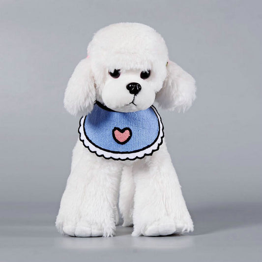 KFX-4432061 Casual Cartoon Pet Bib with Machine Cotton and Embroidery for General Use