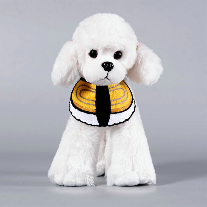 KFX-4432061 Casual Cartoon Pet Bib with Machine Cotton and Embroidery for General Use