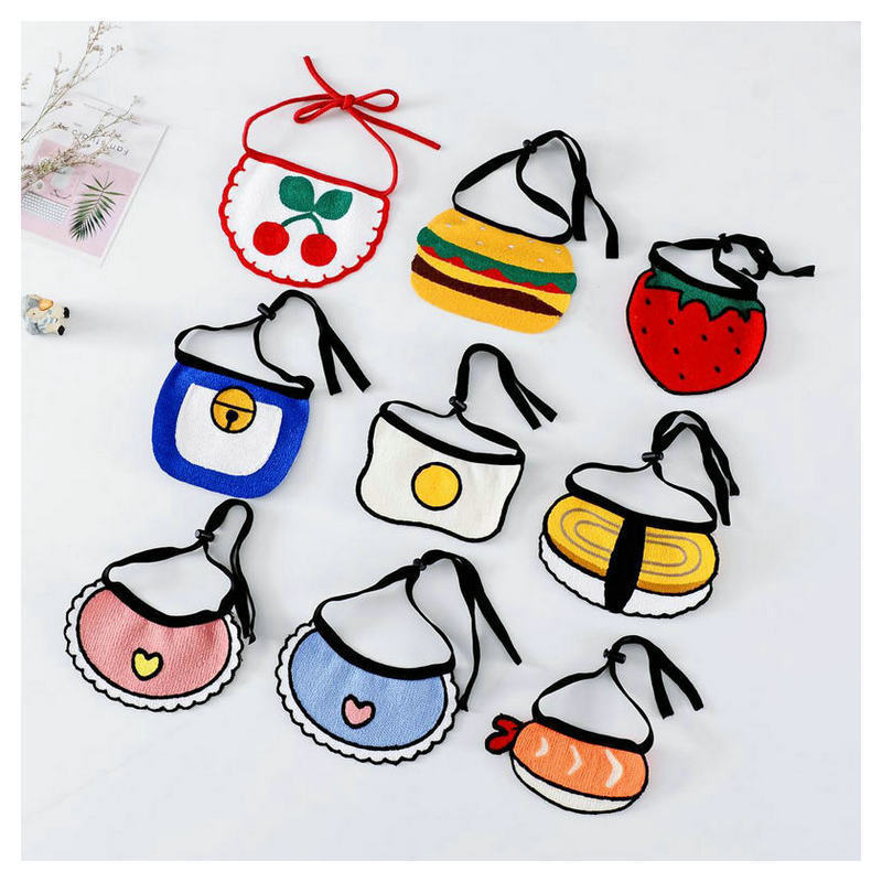 KFX-4432061 Casual Cartoon Pet Bib with Machine Cotton and Embroidery for General Use