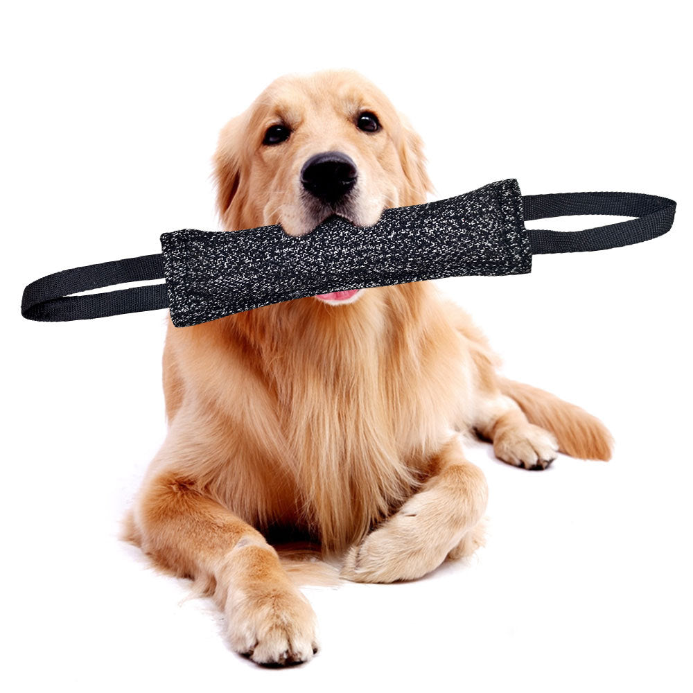 KFX-4433085 Durable Interactive Dog Tug Chew Stick for Teeth Cleaning - Great for Medium Breeds