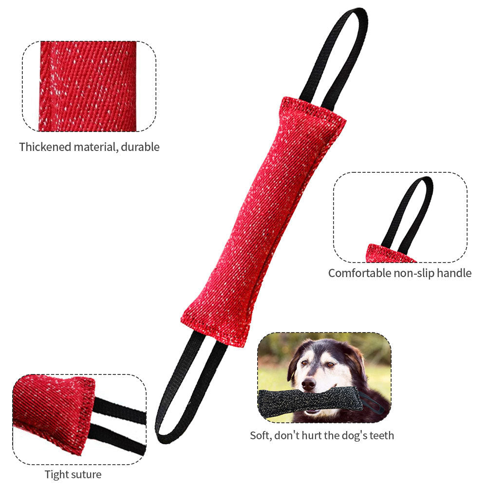 KFX-4433085 Durable Interactive Dog Tug Chew Stick for Teeth Cleaning - Great for Medium Breeds