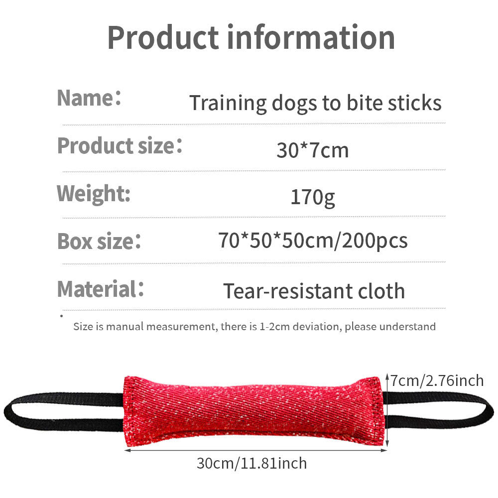 KFX-4433085 Durable Interactive Dog Tug Chew Stick for Teeth Cleaning - Great for Medium Breeds