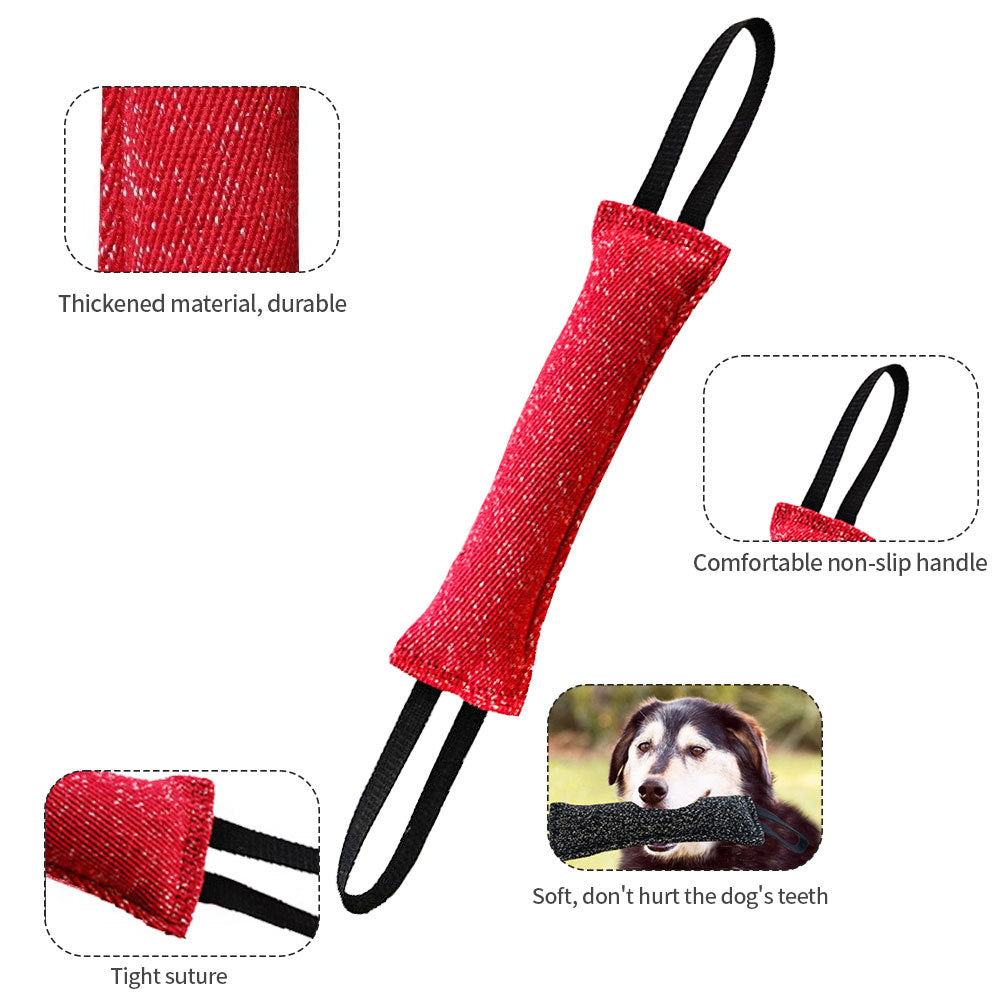 KFX-4433085 Durable Interactive Dog Tug Chew Stick for Teeth Cleaning - Great for Medium Breeds