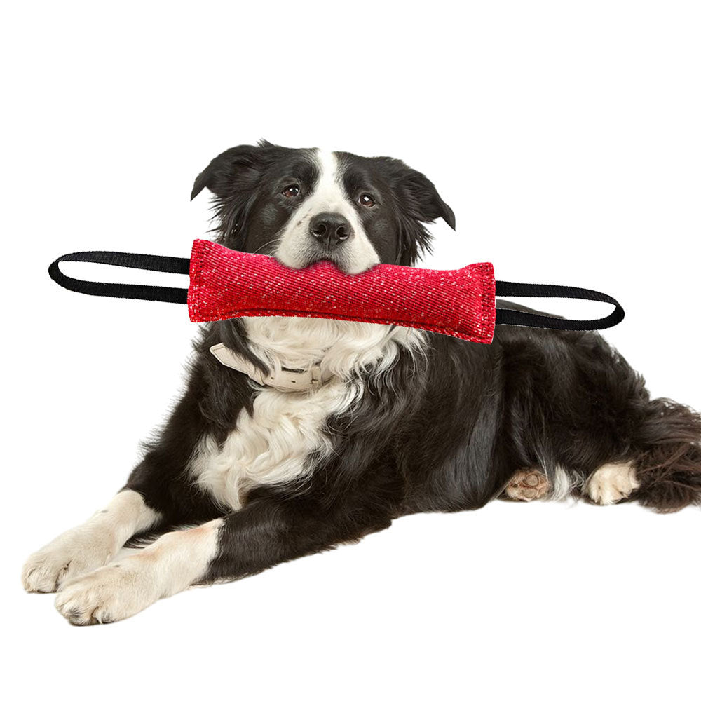 KFX-4433085 Durable Interactive Dog Tug Chew Stick for Teeth Cleaning - Great for Medium Breeds