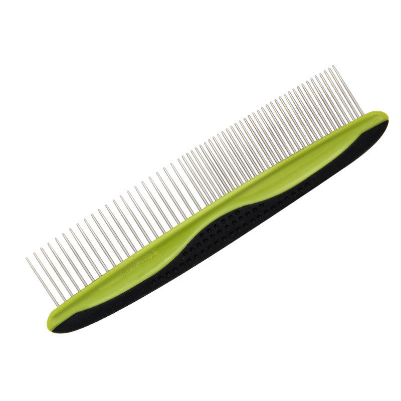 KFX-4436029 Double-Sided Pet Knot Comb for Cats and Dogs – TPR/PP/Stainless Steel, Compact Design