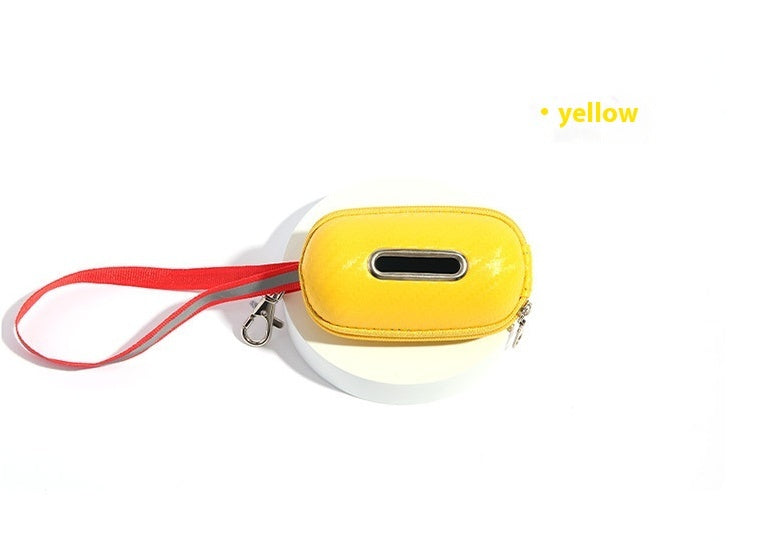KFX-4442429 Compact Pet Pooper Scooper for Outdoor Dog Walking - Durable Plastic in Black, Yellow, or Red