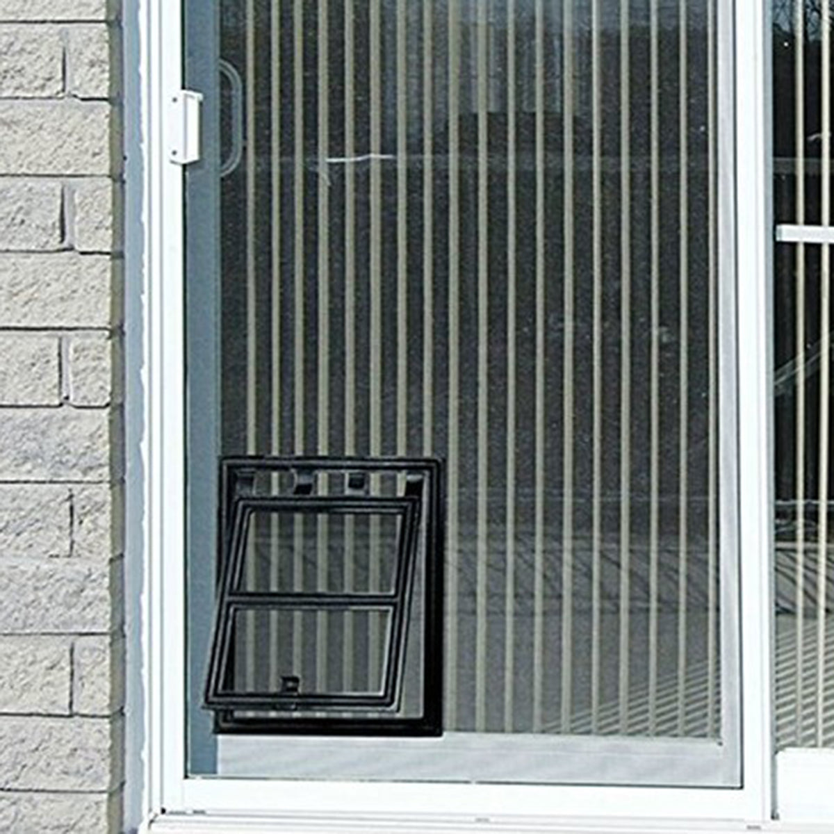 KFX-4443837 Dog and Cat Adjustable Screen Door for Windows – 29CM x 24CM x 1.5CM, Black or White