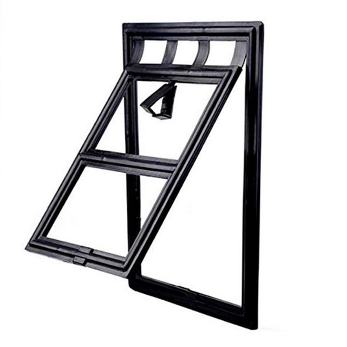KFX-4443837 Dog and Cat Adjustable Screen Door for Windows – 29CM x 24CM x 1.5CM, Black or White