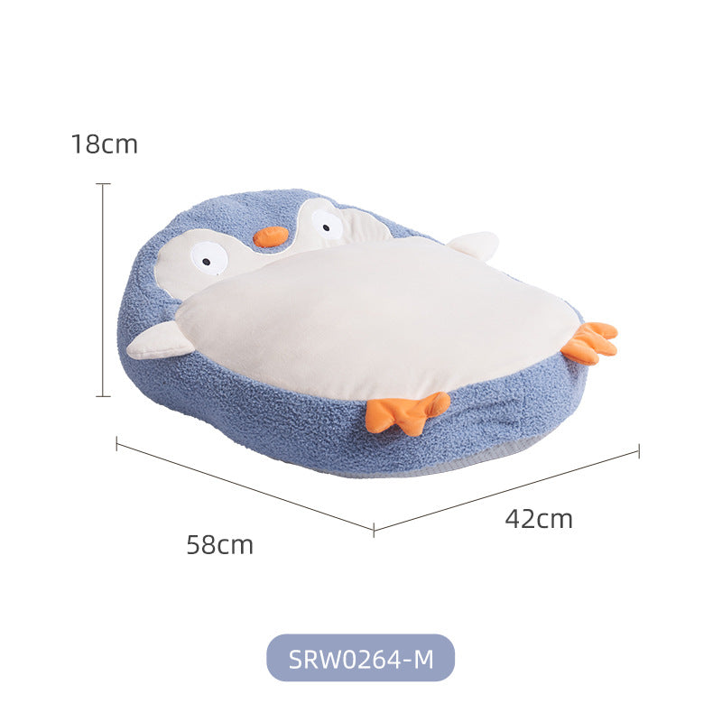 KFX-4444221 Cozy Cartoon Yurt Pet Nest - Enclosed, Large Space for Comfortable Sleep