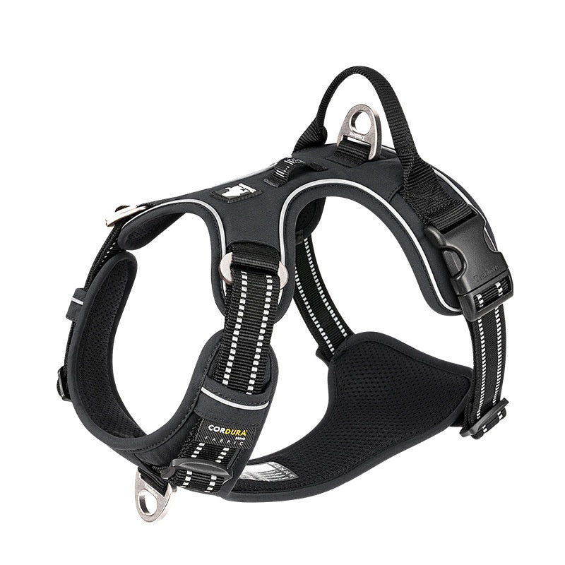 KFX-4445245 Reflective Polyester Dog Harness with Hand-Holding Rope - Multiple Sizes Available