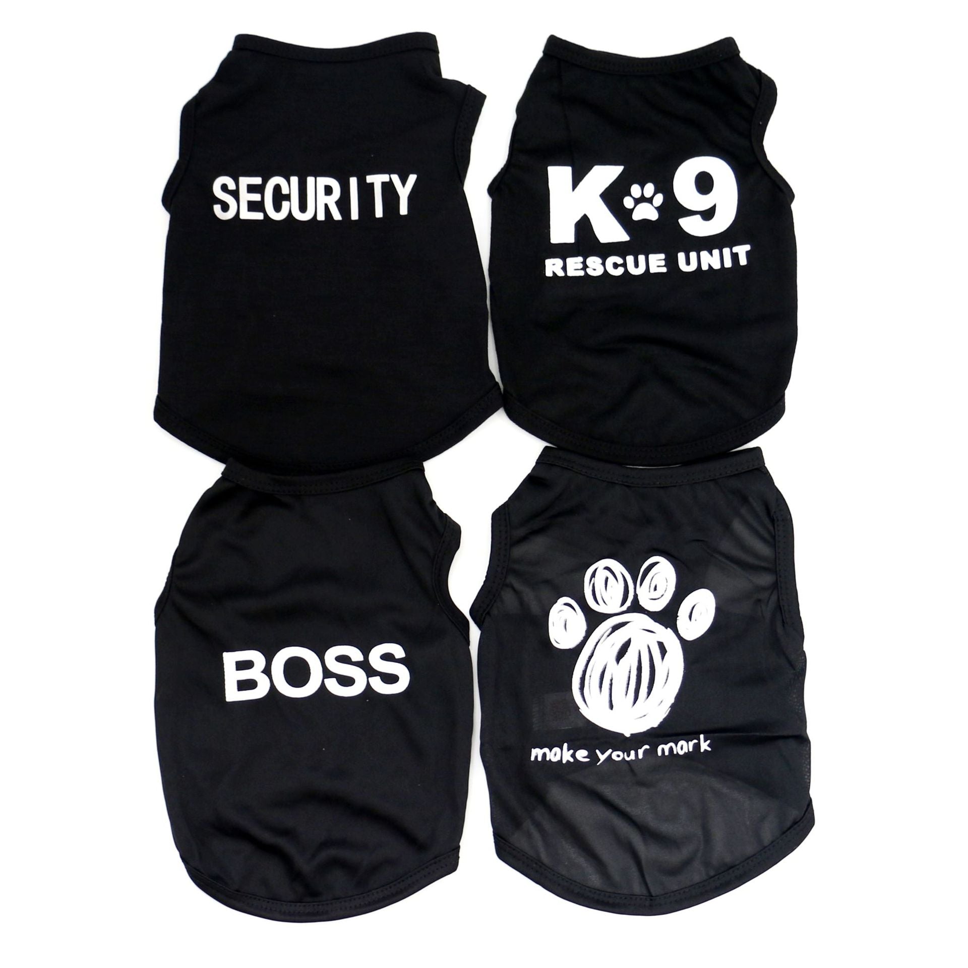 KFX-4451517 Lightweight and Breathable Dog Summer Vest in Various Black Designs