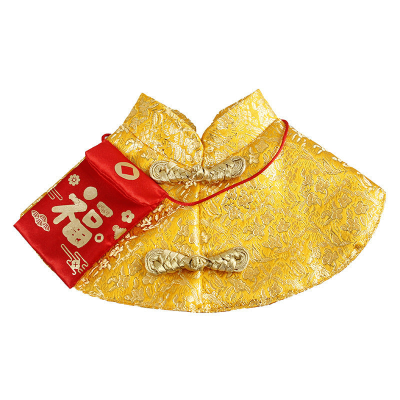 KFX-4452285 Cozy Red Cloak for Cats - Perfect for New Year Celebrations